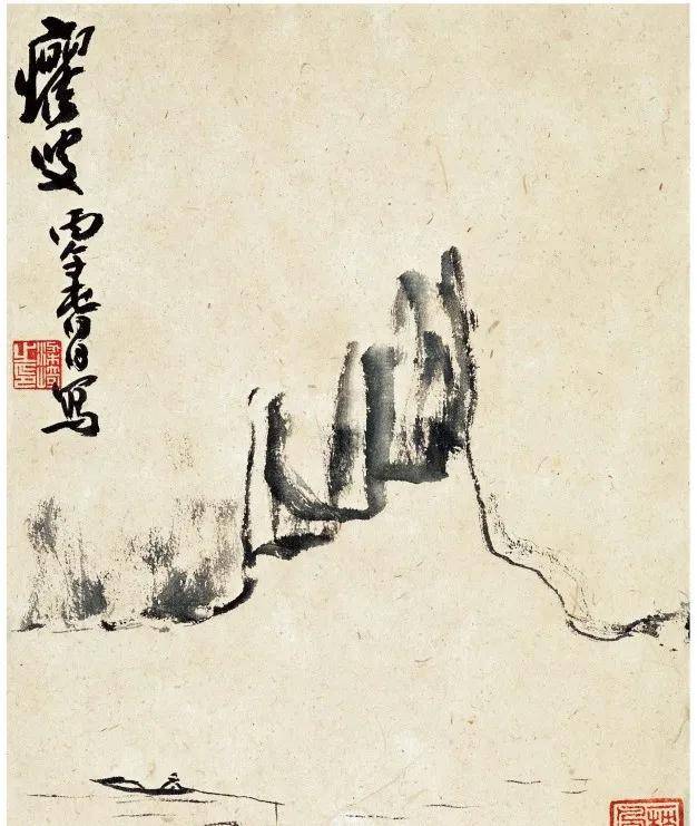 当今画坛独树一帜的山水画_梁崎