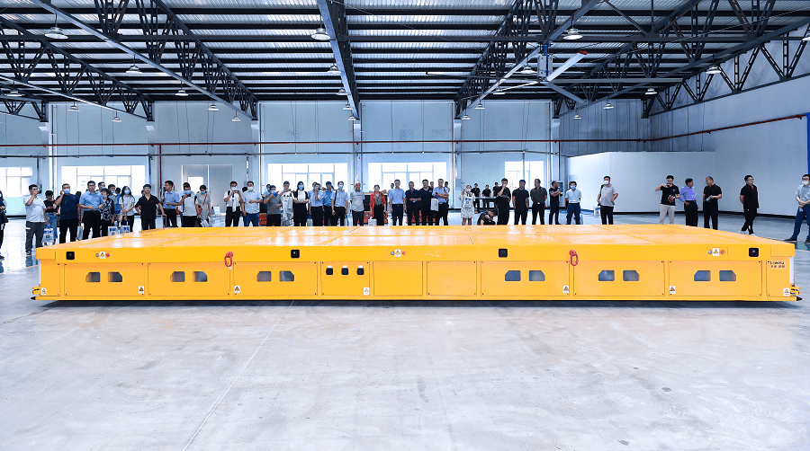 行业|天津朗誉科技举办240吨重载AGV首台套发布会 智慧赋能风电行业车间物流运输