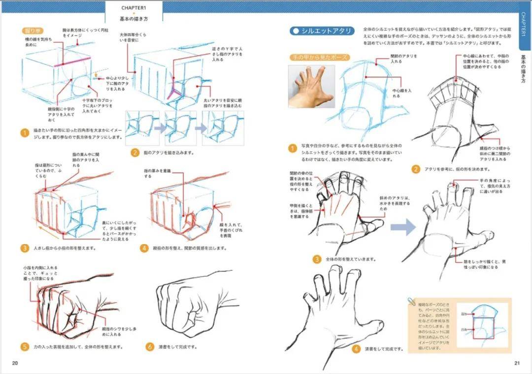 【cg原画插画教程】如何画"手" 动漫人物手部画法素材