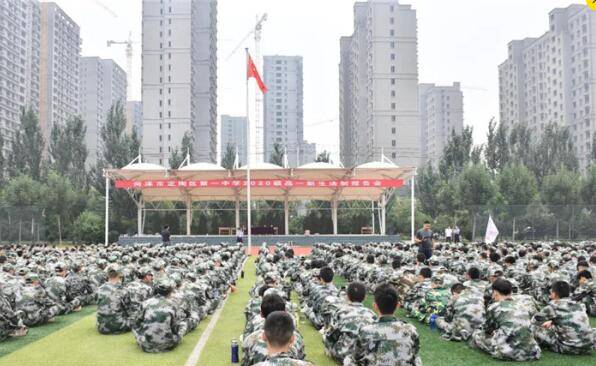 高一|菏泽市定陶区高中校园2020级高一新生“军训课”活动剪影