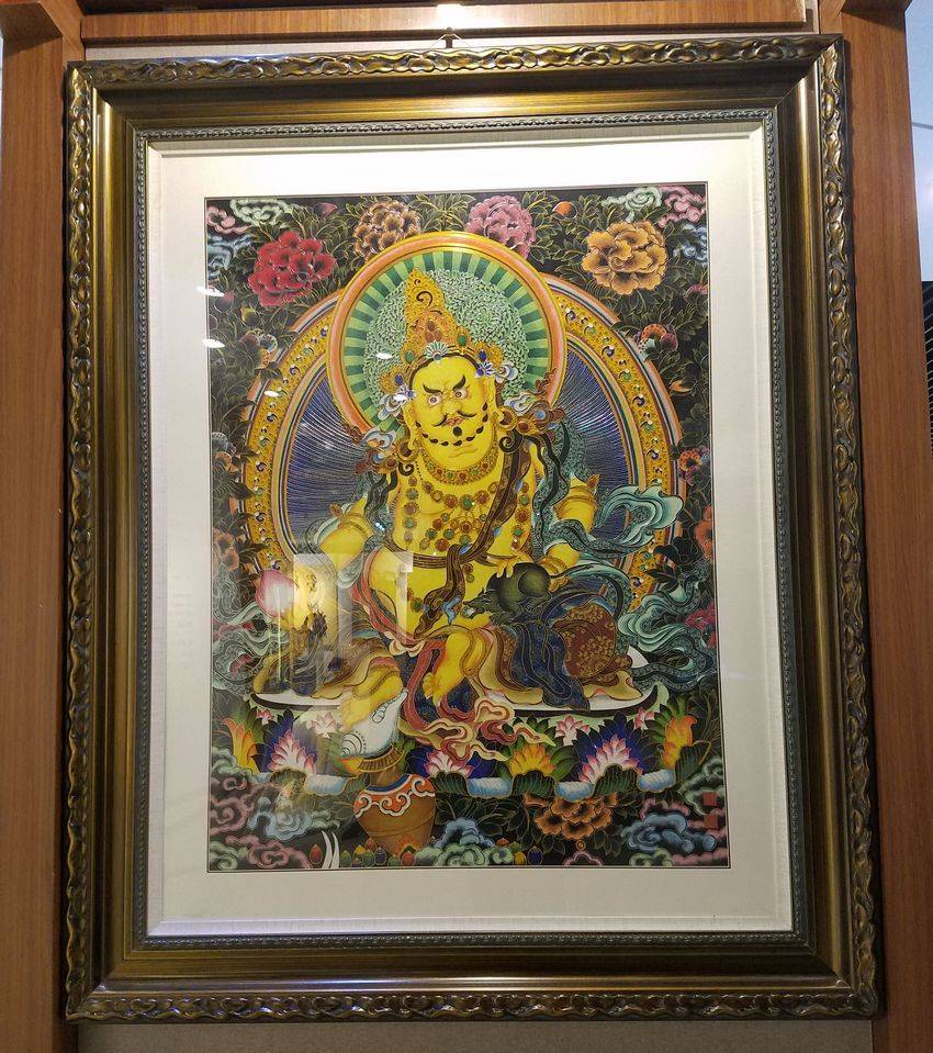 蓝画黄|张同禄掐丝珐琅景泰蓝画黄财神