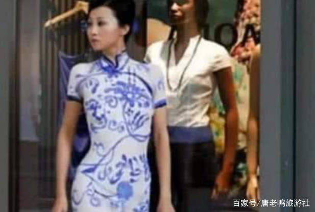 眼力|女孩穿透明旗袍出门,专门考验路人的眼力,却无一人识破!