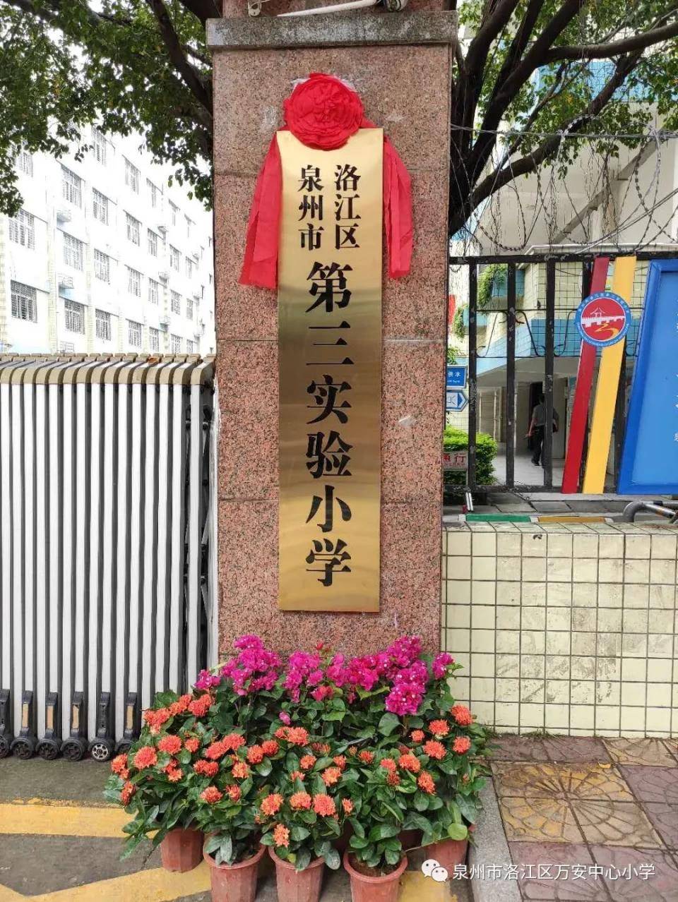 洛江区万安中心小学正式更名为泉州市洛江区第三实验小学