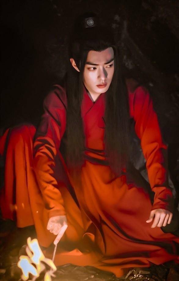 原创10位古装剧红衣美男子琉璃成毅妖化红衣太帅肖战仙气满满