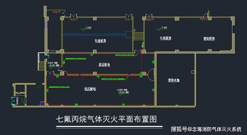 高低压配电室气体灭火设计方案-配电室气体灭火标王念