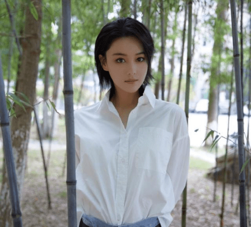 张馨予|张馨予晒老公视角竹林照，回眸甜笑真撩人