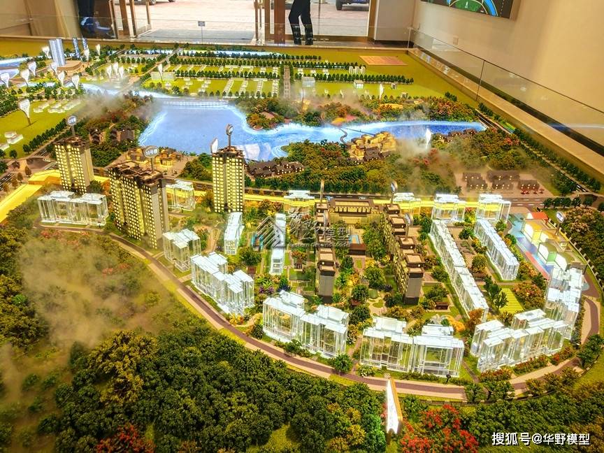 四川内江恒信·水岸名邸住宅沙盘模型