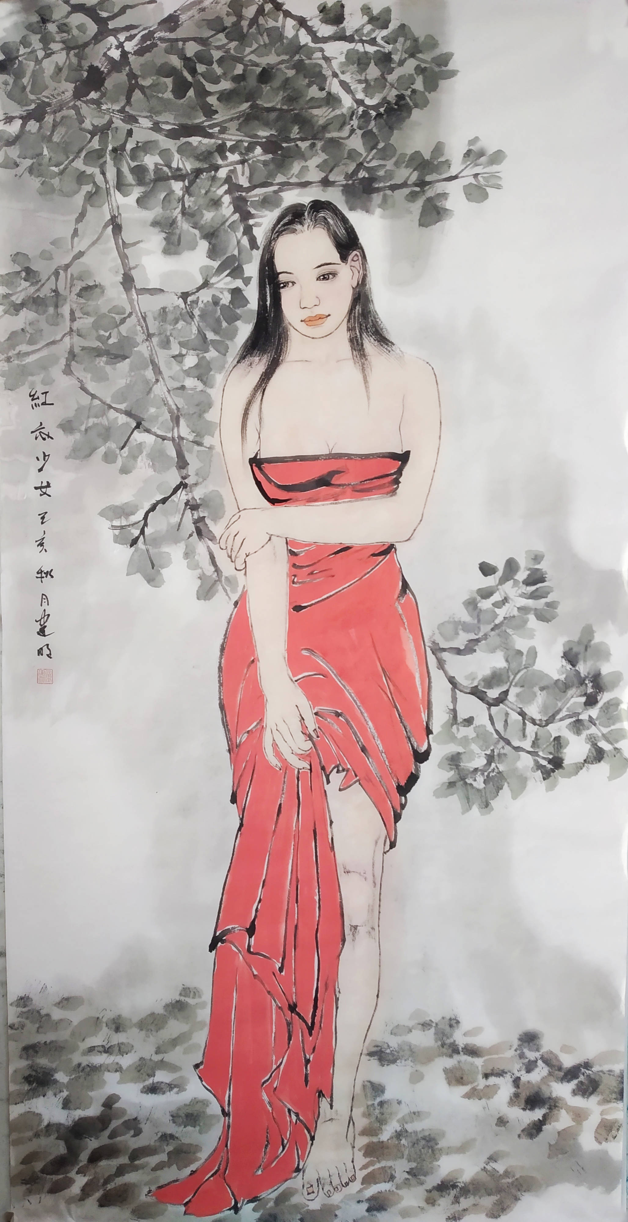 当代著名画家童银生都市人物作品赏析