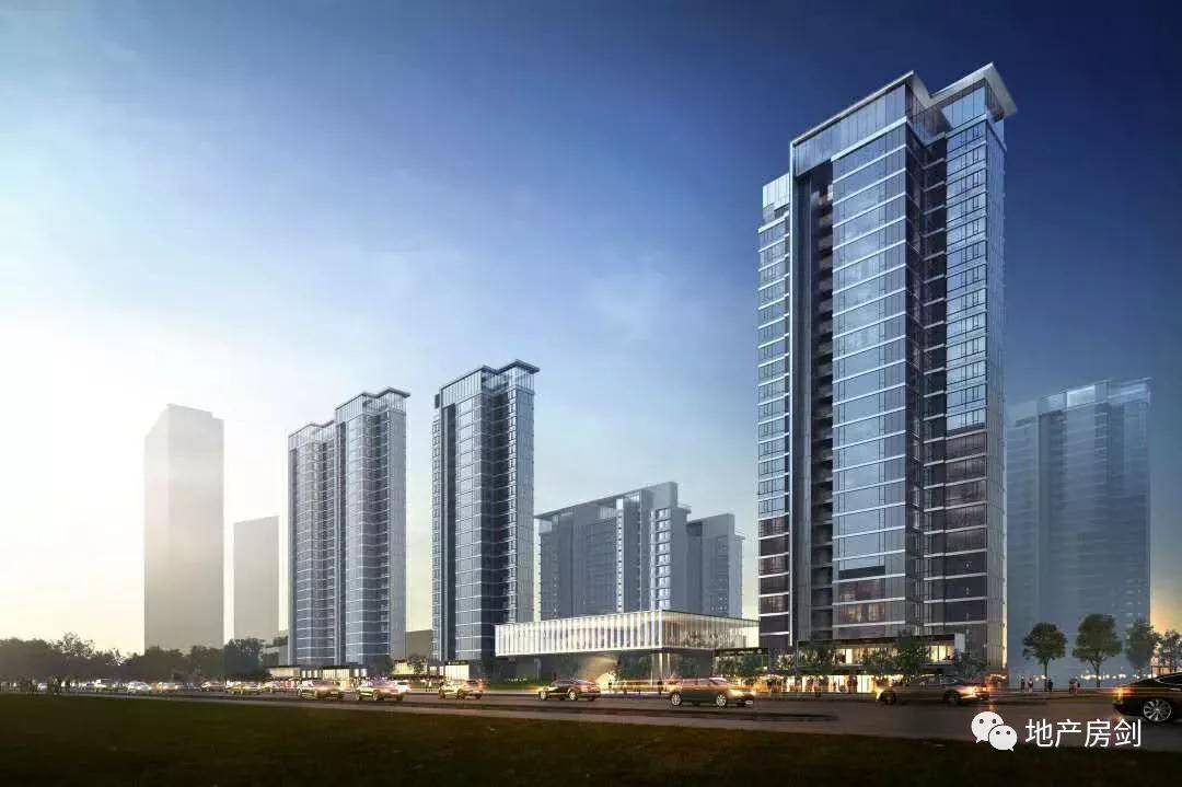 采用公建化外立面,保证最大化观景效果的