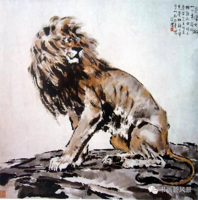 纪念九一八| 欣赏徐悲鸿的三幅名画！《会狮东京》《负伤之狮
