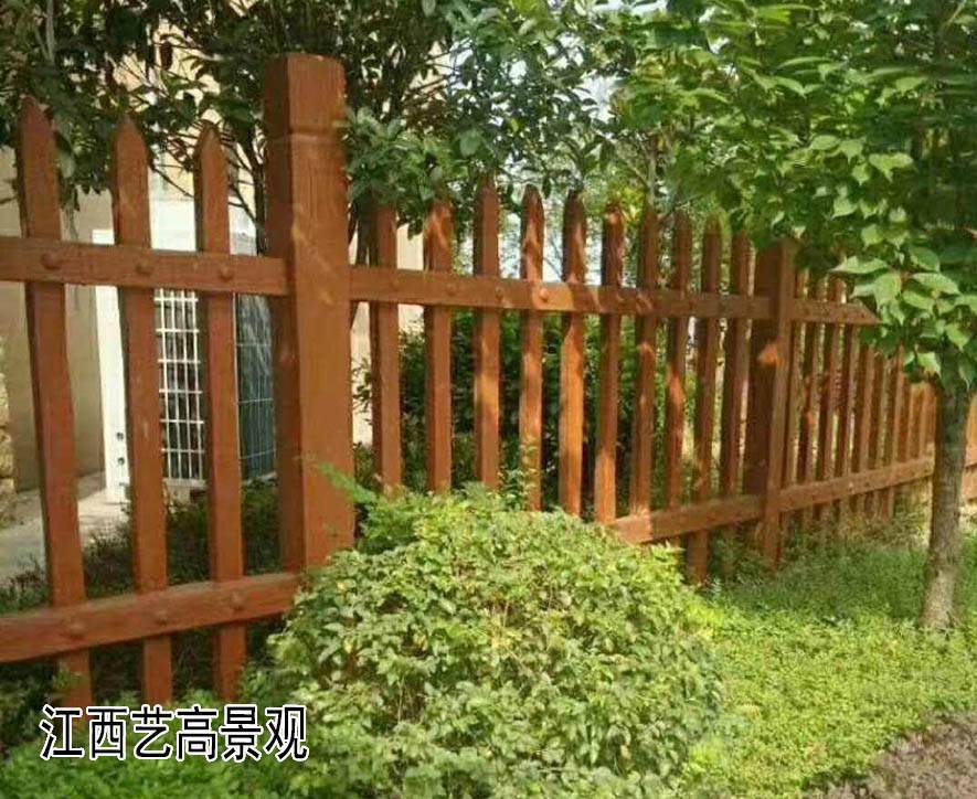 赣州艺高景观仿木栏杆,仿木栅栏 带来乡村别样化更生态更美观更实用