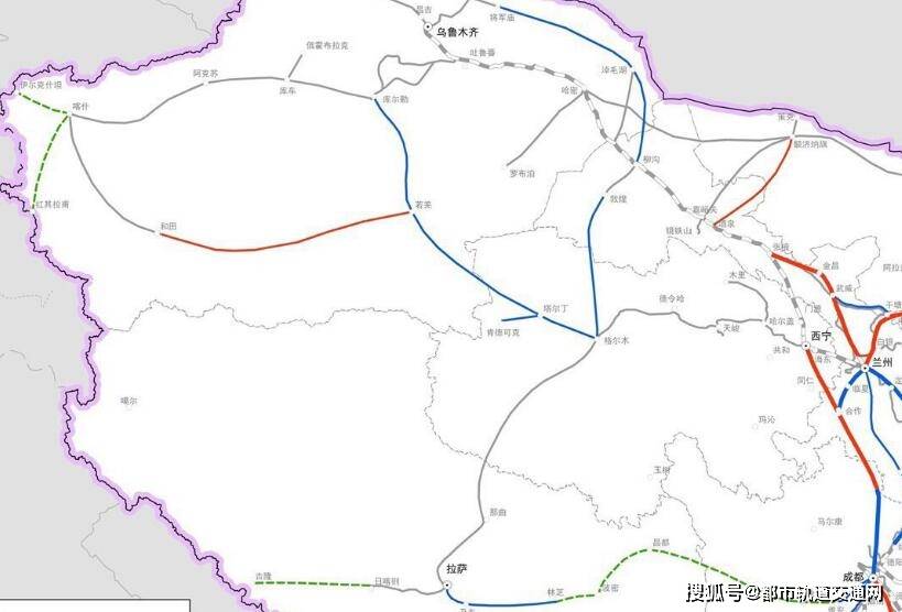 中国高速铁路运营线路图2030年八横八纵重要节点城市交通圈