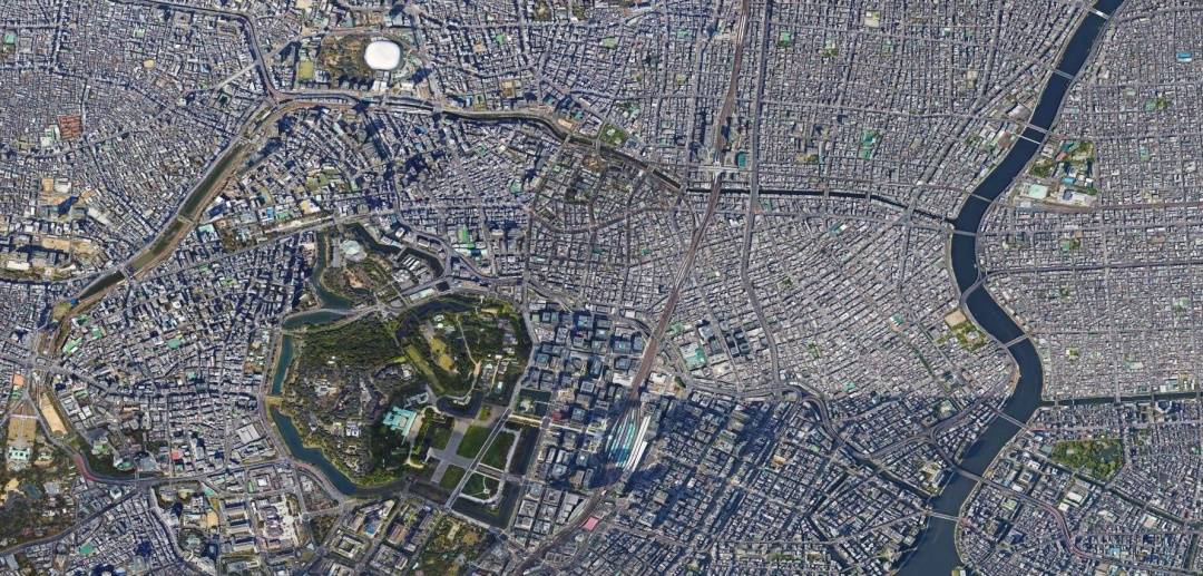 从卫星地图对比中日城市规划差距解密东京密度远超国内却不堵车
