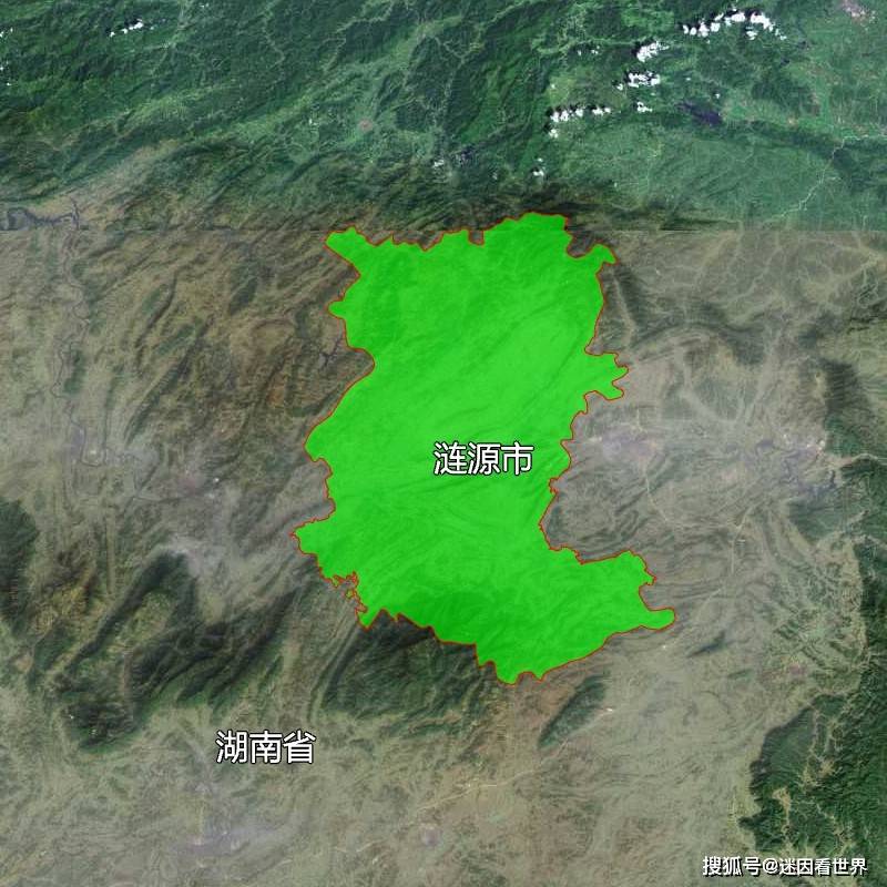 原创7张地形图，快速了解湖南省娄底市辖的5个区县市