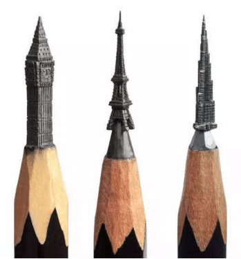 美术生削铅笔的艺术行为大赏