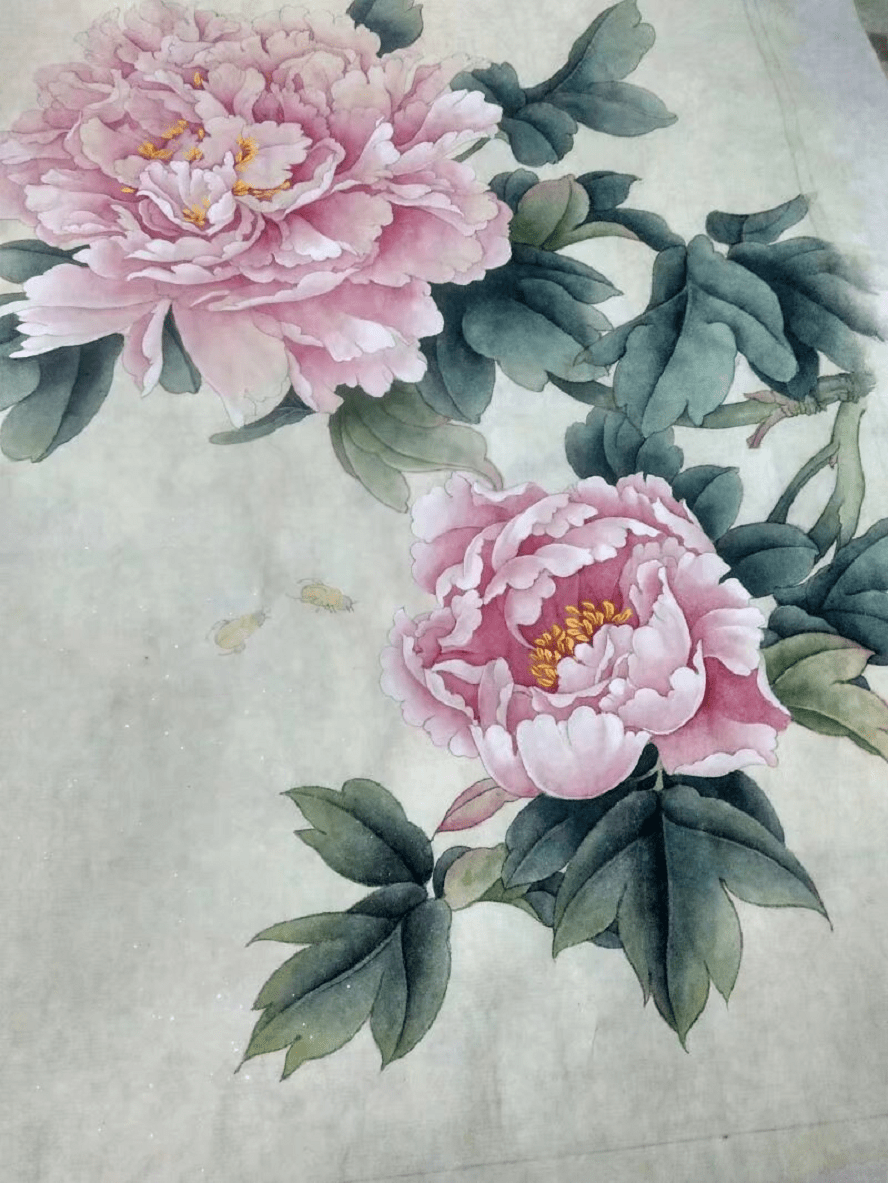 李晓明工笔画牡丹欣赏