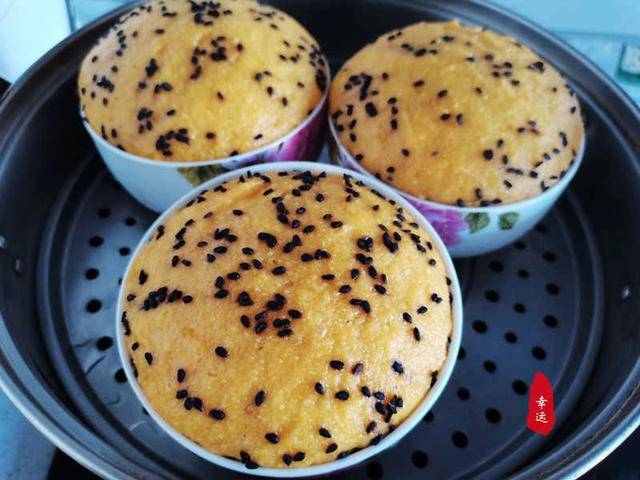 混合面|有营养又蓬松暄软不塌陷，口感佳老少皆宜南瓜混合面奶香发糕