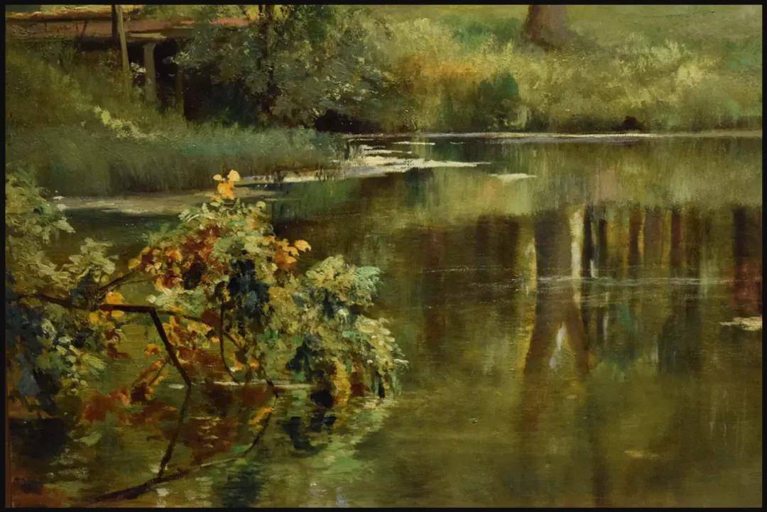 俄罗斯风景油画大师希施金,晚年作品《在公园里》赏析