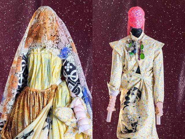 时装周|2021春夏时装周口罩造型依然流行,模特戴罩走秀,口罩链成配饰新物种