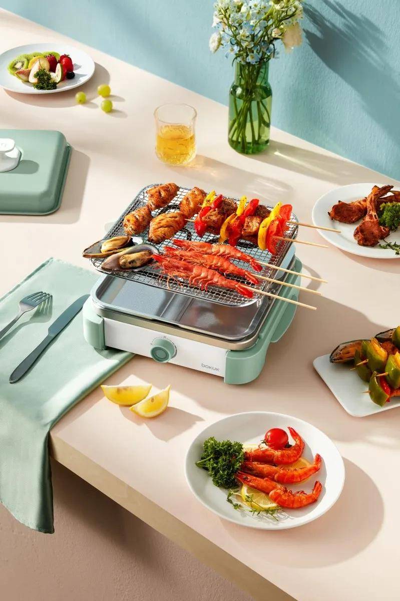 伯可福|免炭火无油烟，在家就能整！国庆烧烤局安排