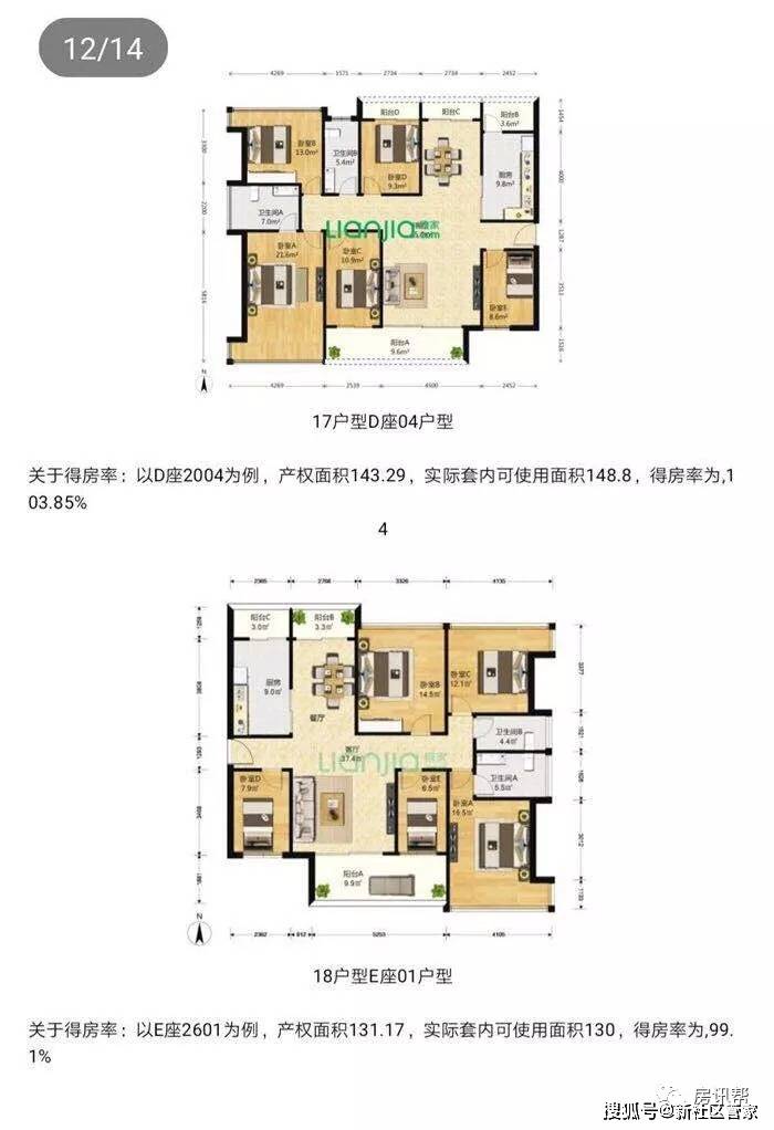 金亨利都荟首府龙华红山一期户型图87143㎡三至五房