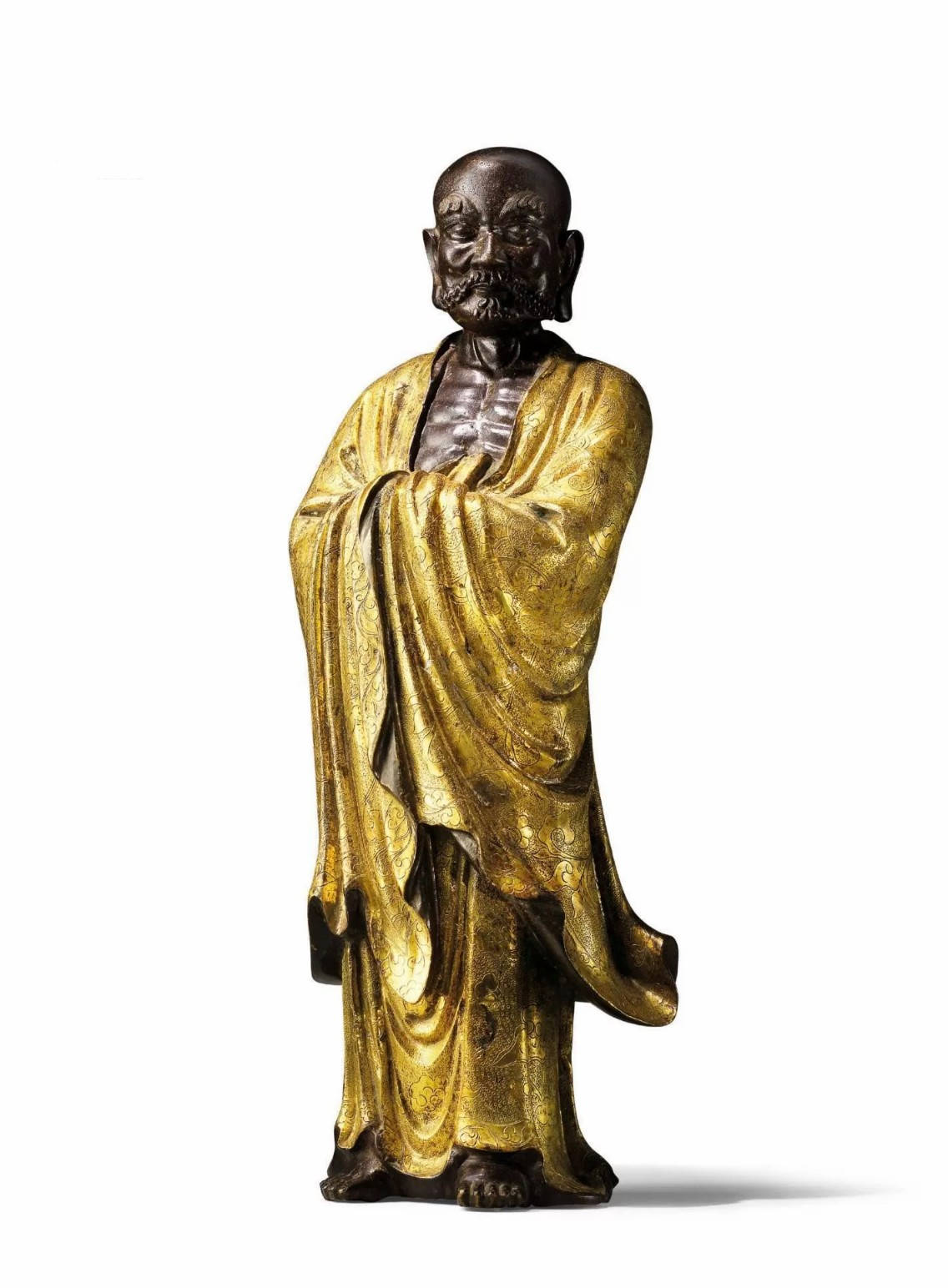 达摩像 禅宗二十八祖达摩祖师雕塑菩提达摩佛像定制- 大庄严佛像厂