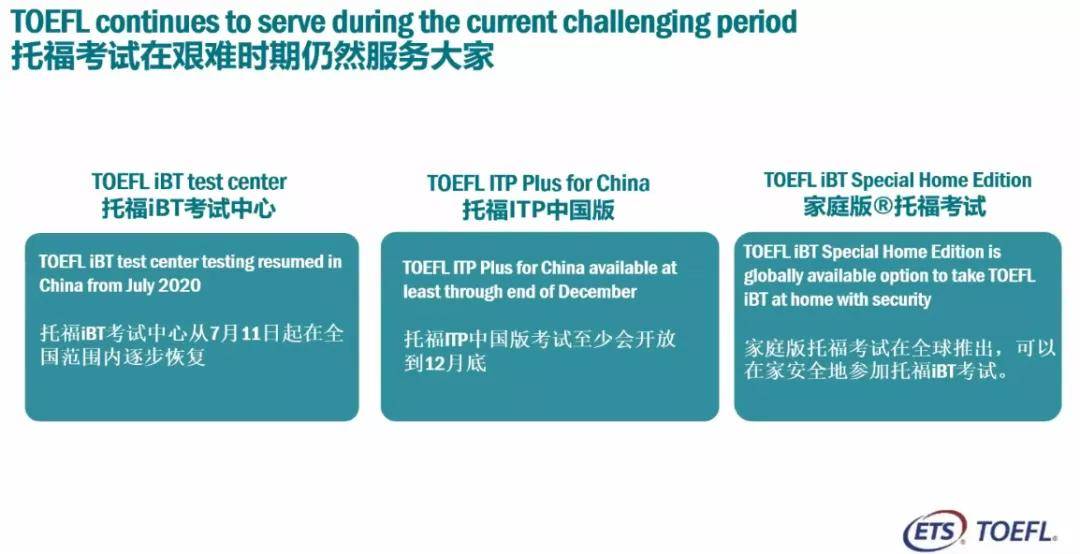 考试|ETS官方回复 托福考试家庭版会成为永久化的常态？