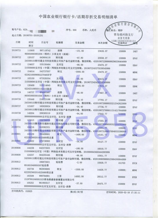 日常消费流水定制 来自搜狐网