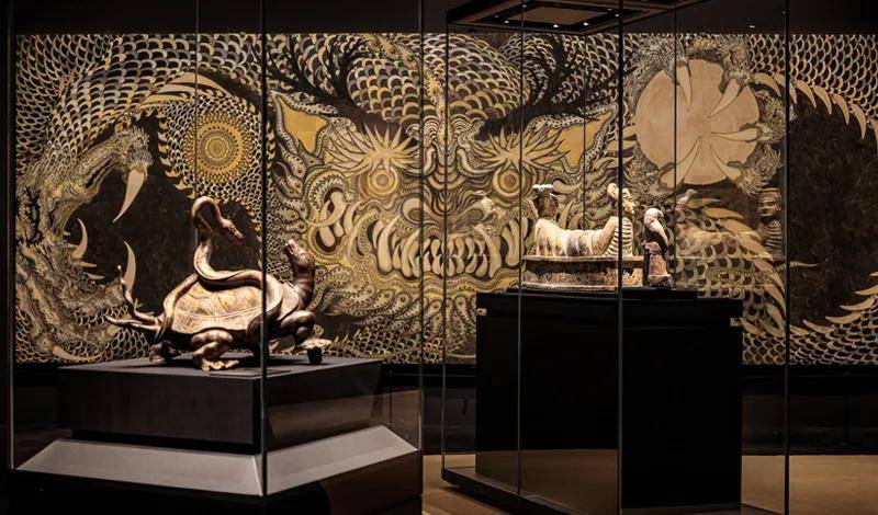 成都博物馆展览"灵蛇传奇"现场 (图片来源:成都博物馆)