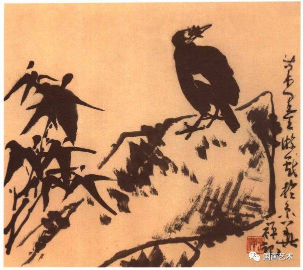 李苦禅 梅兰竹菊松题材小品欣赏