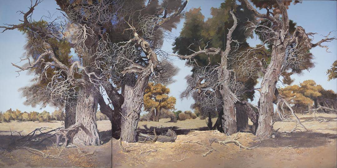 《春桃》180×340cm 2008年