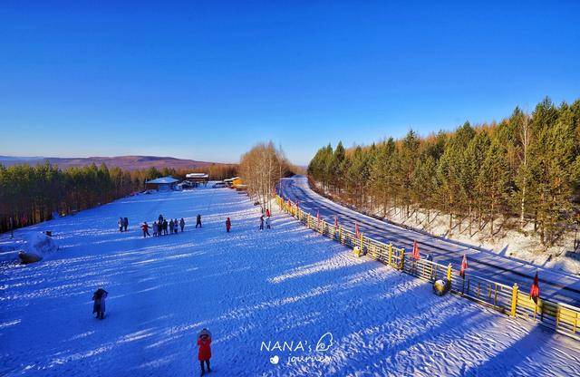 北方的冬天是什么样？可以来漠河游玩，南方人表示很就激动_雪地