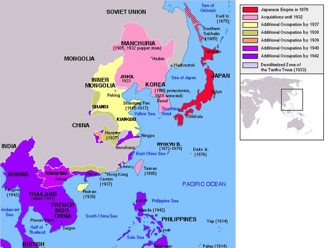 二战时期日本人口_二战时期日本地图