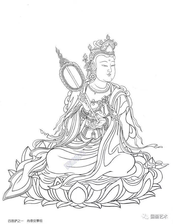 法海寺壁画线描临摹范本选页分享