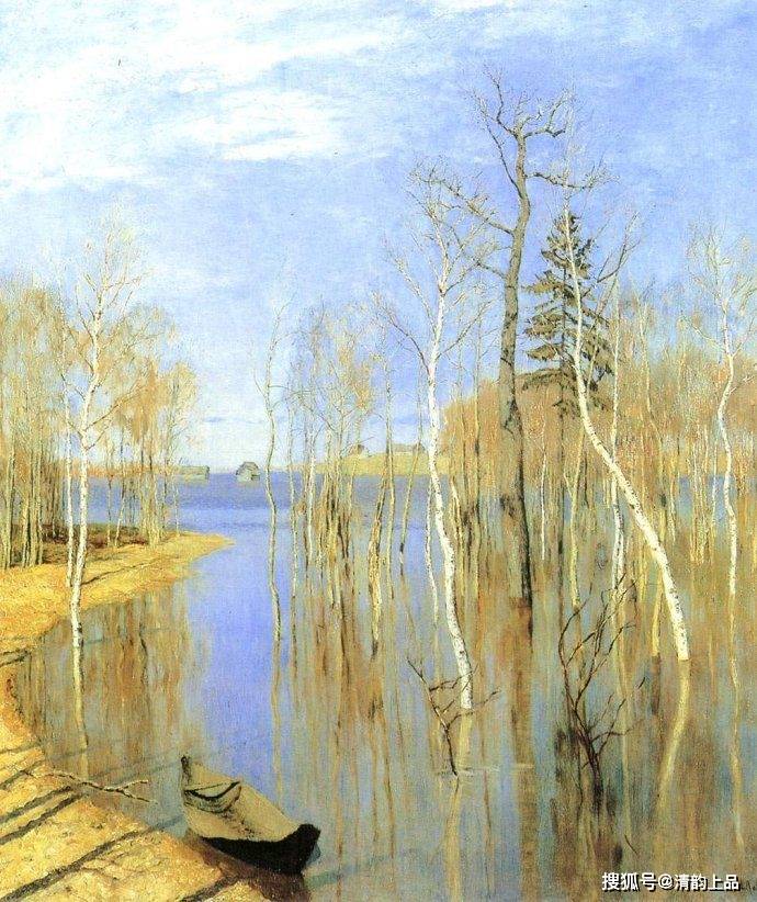 俄罗斯伟大的现实主义油画大师,伊萨克·伊里奇·列维坦,风景油画作品