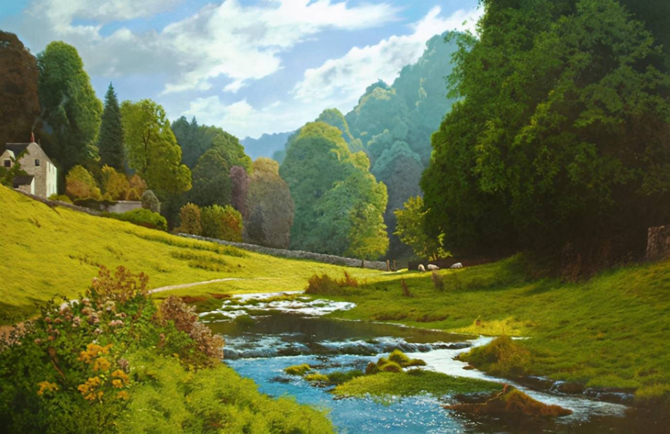 图片[4]-英國艺术家风景油画作品，太迷人-魔性次元