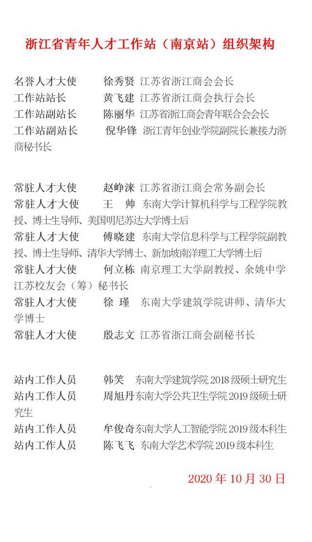 浙江省青年人才工作站(南京站)成立仪式暨交流座谈会