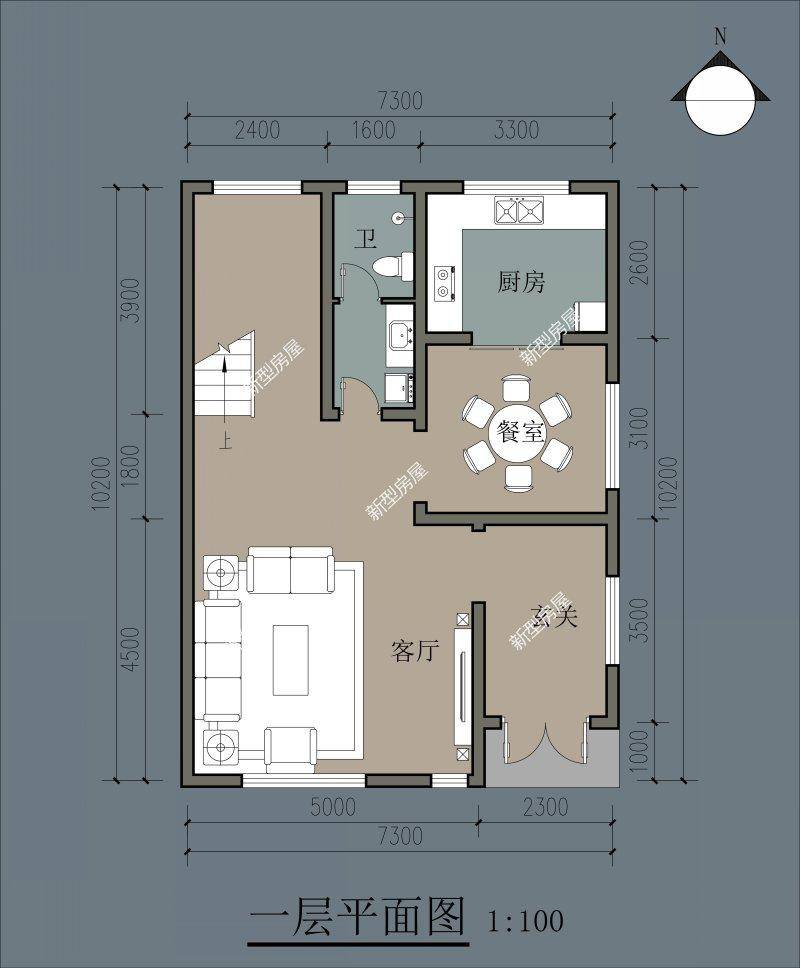 原创农村自建房开间7米进深13米该怎么设计