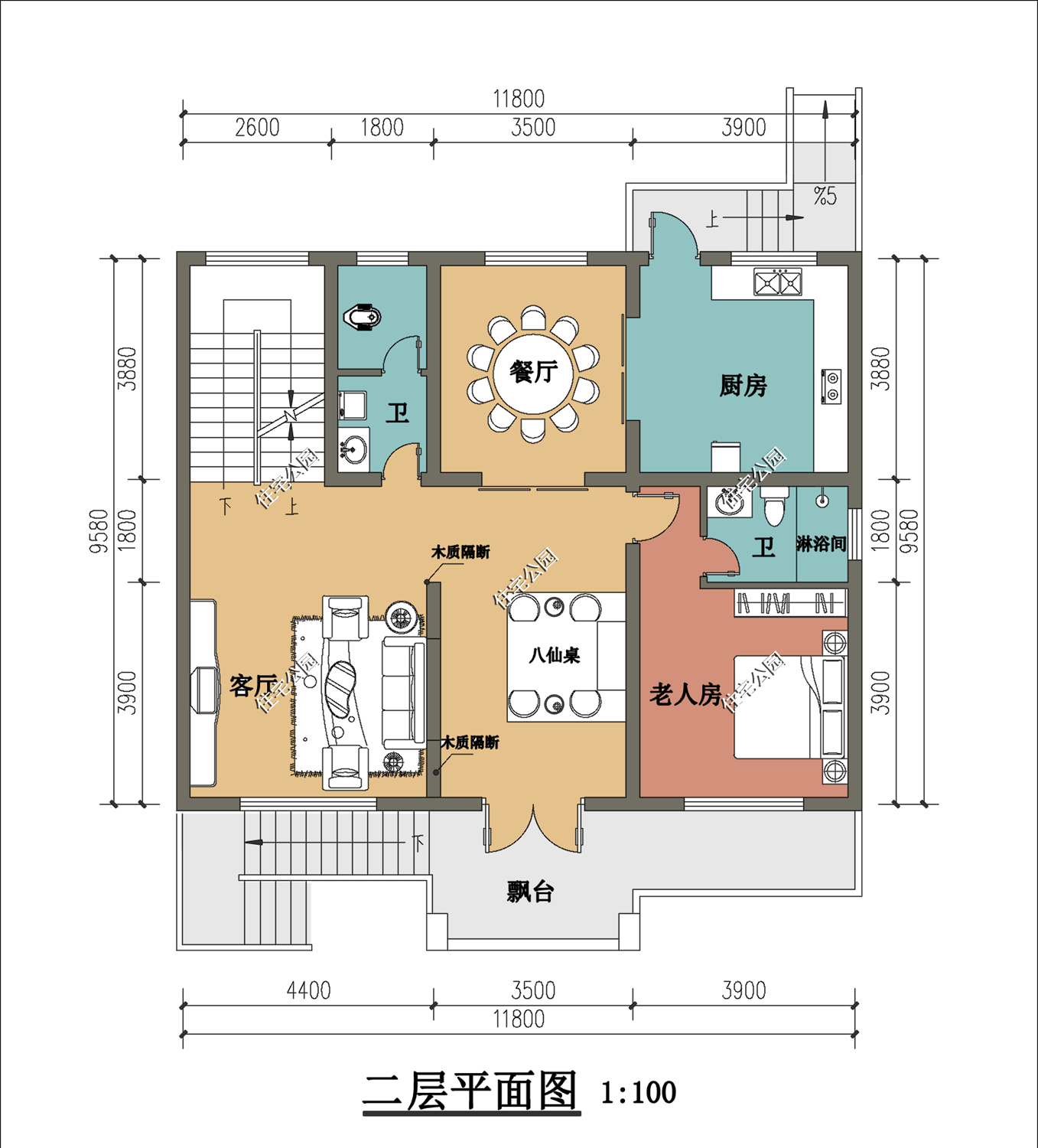 宽12米,进深10米的农村自建房,要怎么设计才合理?