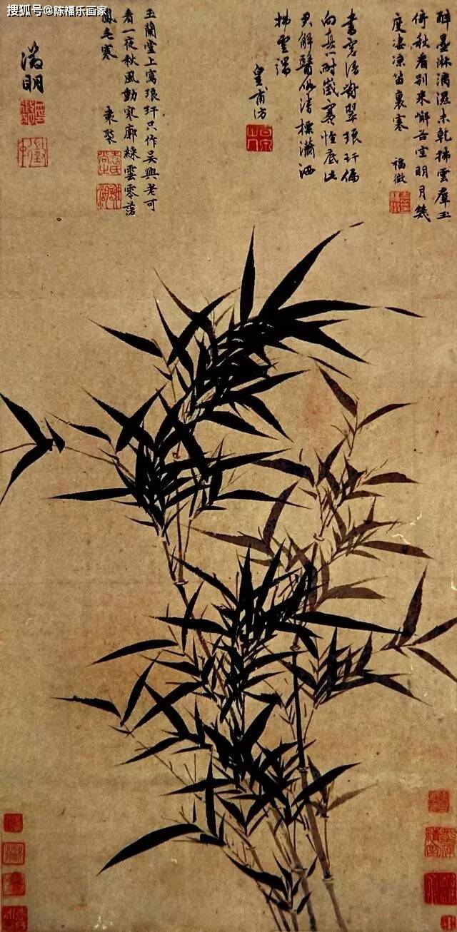 历代名家笔下的竹子,掌握好这三点画竹并不难