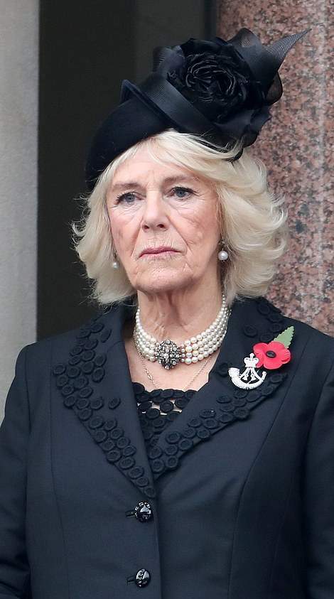 戴超|英国“国殇日”卡米拉一身黑色太精致！戴超大帽子真仙，超模气场