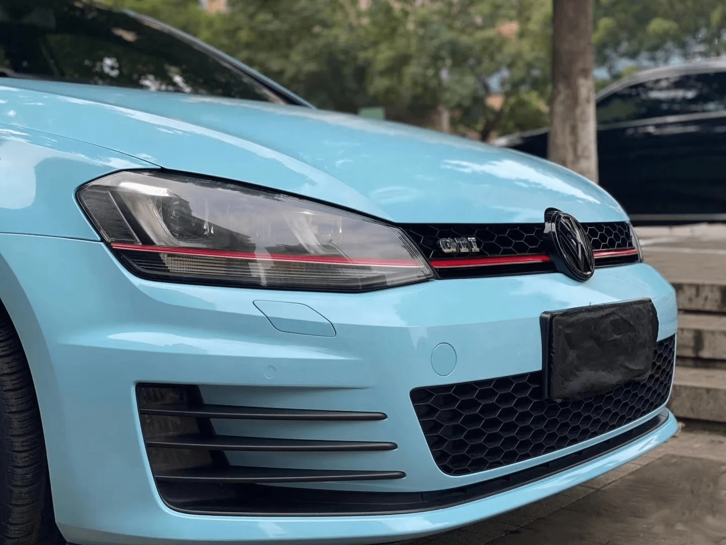 hoho鸿湖高尔夫gti「水晶高亮海风蓝」改色膜