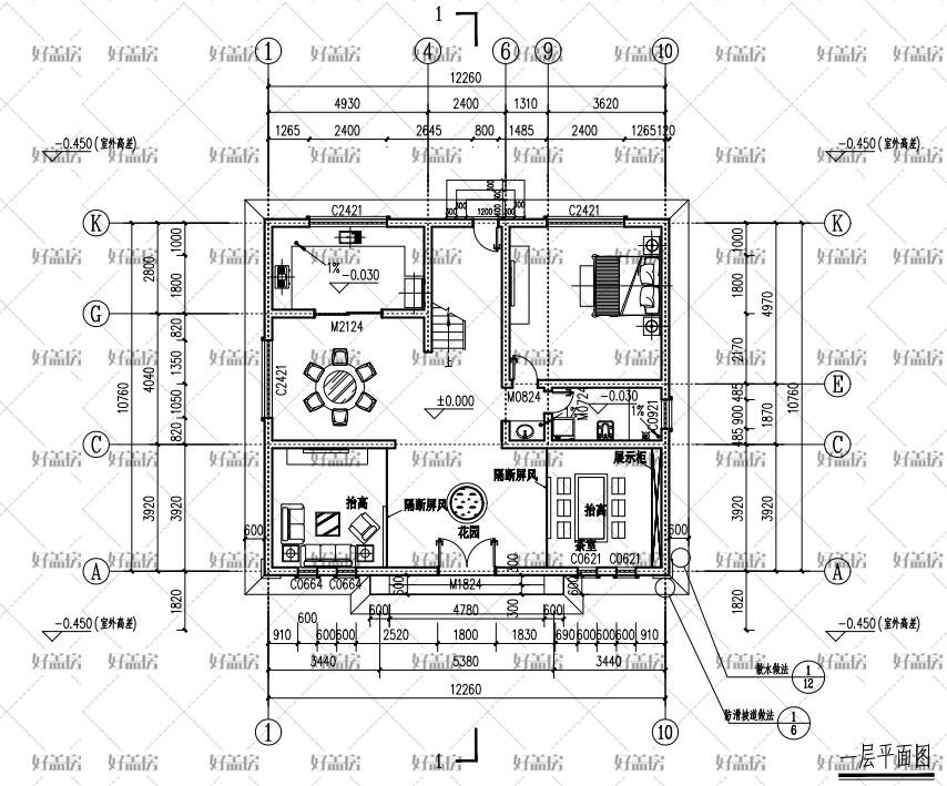 12x10米农村建房图纸