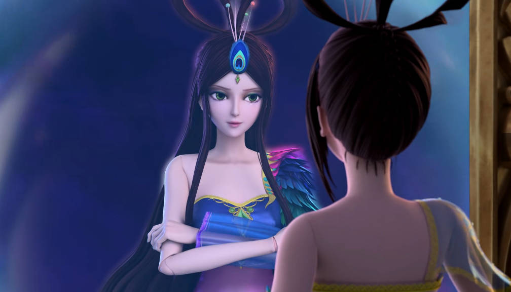 叶罗丽:孔雀表面说不想变成紫色眼睛,她的战斗姿态妥妥的女王范
