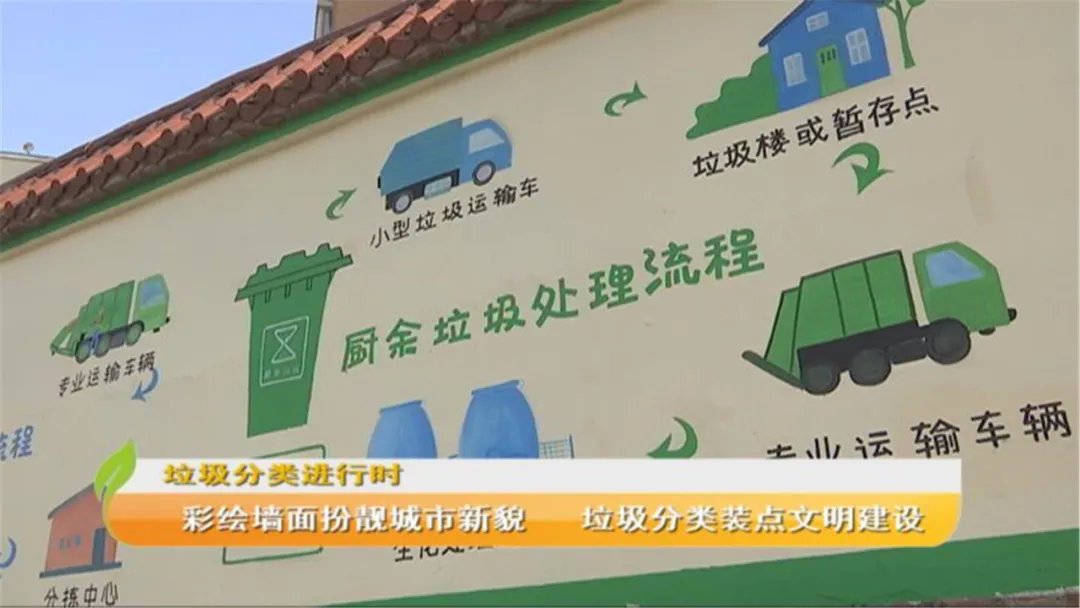 彩绘墙面扮靓城市新貌 垃圾分类装点文明建设