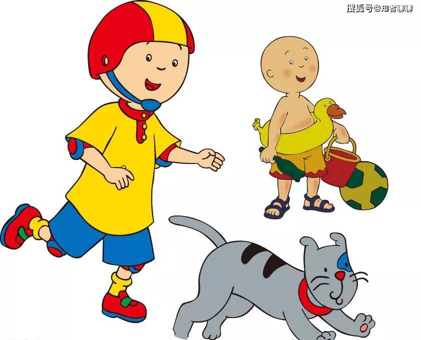 caillou(卡由)系列英文动画片 全5季 带字幕,附word台词,可打印