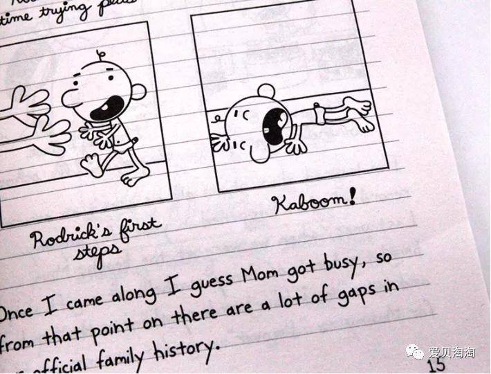 diary of a wimpy kid小屁孩日记全新英文版16册,双12