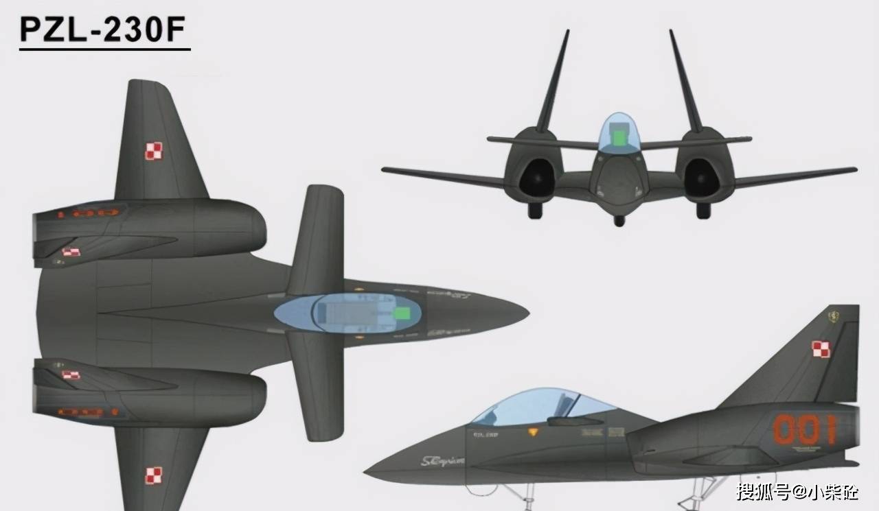 波兰pzl-230"蝎子"攻击机,很有科幻外表的小短腿