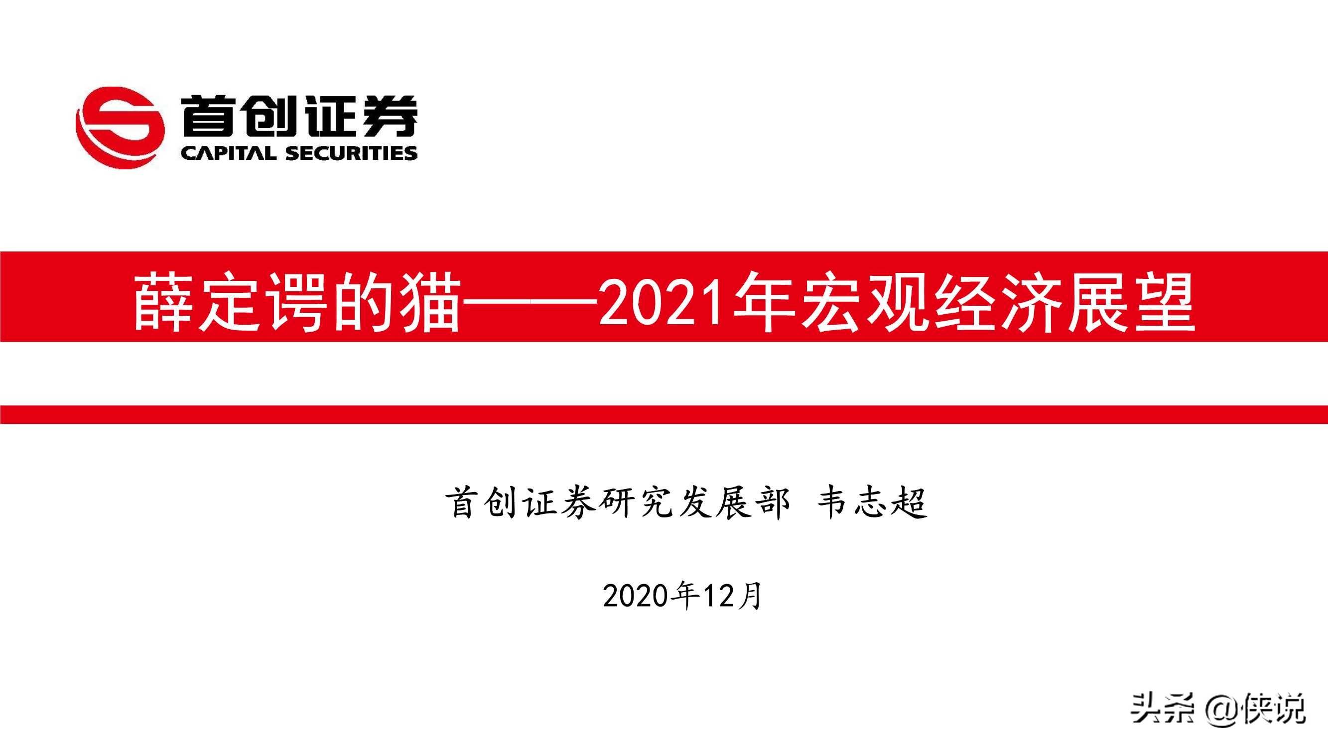 2021年宏观经济展望:薛定谔的猫(首创证券)