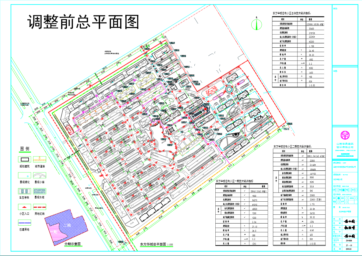 东方华城住宅小区项目调整后规划总平面图